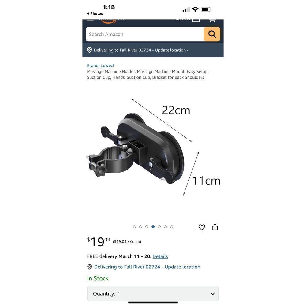 Massage fascia gun removable wall mount